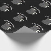 Papier Cadeau Pulvérisons Funny Skunk Pun Dark BG (Coin)