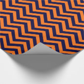 Papier Cadeau Pumkin, Navy Blue Large Chevron Zig Zag (Coin)