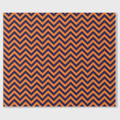 Papier Cadeau Pumkin, Navy Blue Large Chevron Zig Zag (Plat)
