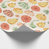 Papier Cadeau Pumpkin Gourd Autumn Baby Shower (Coin)
