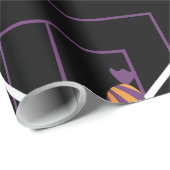 Papier Cadeau "Pumpkin Treats Halloween Wrapping Paper" (Coin rond)