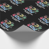 Papier Cadeau Pun-tuation Marks Funny Pun Ponctuation Pun Dark B (Coin)