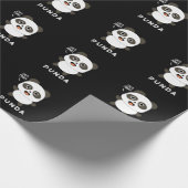 Papier Cadeau Punda Funny Animal Panda Pun Dark BG (Coin)