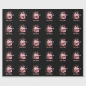 Papier Cadeau Punk Porker Funny Punk Rocker Pig Pun Dark BG (Plat)