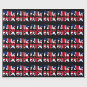 Papier Cadeau Punk Rock Drapeau Royaume-Uni (Plat)
