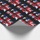 Papier Cadeau Punk Rock Drapeau Royaume-Uni (Coin)