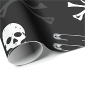 Papier Cadeau Punk Rock Heavy Metal Music (Coin rond)