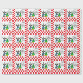 Papier Cadeau PUNK ROCK XMAS w/ CHECKERED (Plat)