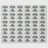 Papier Cadeau Punks pas mort crâne Mohawk Punk Rock Rocker (Plat)
