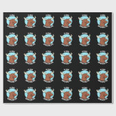 Papier Cadeau Puns Amoose Me Drôle Moose Pun Moose Dark BG (Plat)