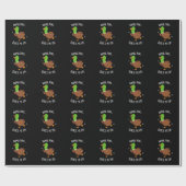 Papier Cadeau Puns Animaux Quack Me Up Funny Pun Canard Dark BG (Plat)