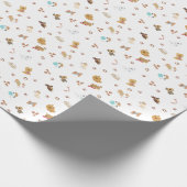 Papier Cadeau Puppy Love Seamless Pattern | Playful Dogs, Paw Pr (Coin)
