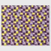 Papier Cadeau Purpel & Jaune | Faux parties scintillant et Opal (Plat)