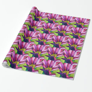 Papier Cadeau Purple African Daisy watercolor art flower