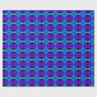 Papier Cadeau Purple and blue Kaleidoscope Fractal Pattern