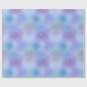 Papier Cadeau Purple Aqua Silver Sparkle Confetti (Plat)