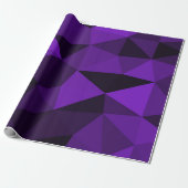 Papier Cadeau Purple black geometric mesh pattern (Déroulé)