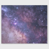 Papier Cadeau Purple Blue Sky Galaxy Starry Étoiles de nuit Mode (Plat)