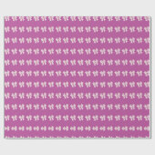 Papier Cadeau Purple Bow Wrapping Paper  (Plat)