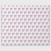 Papier Cadeau Purple Coquette Bow (Plat)