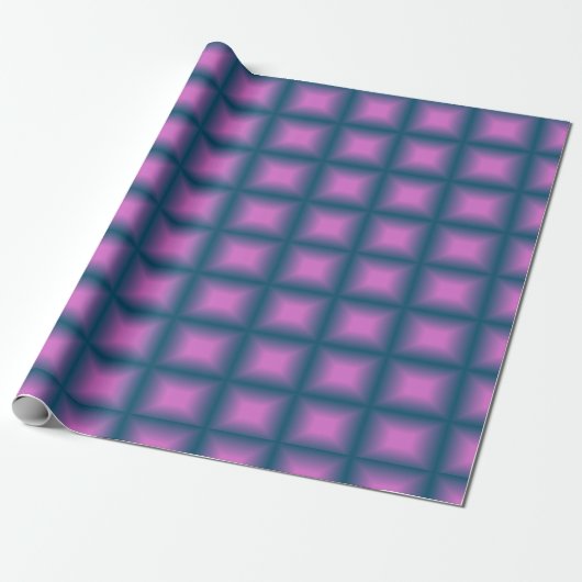 Papier Cadeau Purple Cube (Déroulé)