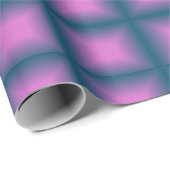 Papier Cadeau Purple Cube (Coin rond)