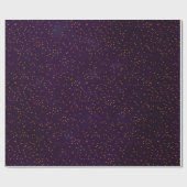 Papier Cadeau Purple de prune mouchetée avec points de confetti (Plat)