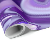 Papier Cadeau Purple Dream, Imaginaire Abstrait Rainbow-Art (Coin rond)