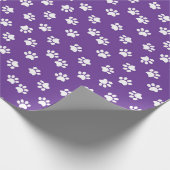 Papier Cadeau Purple Empreinte de patte N'Importe Quelle Occasio (Coin)