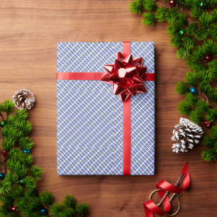 PAPIER CADEAU PURPLE ET ROYAL BLUE ART MODÈLE