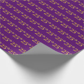 Papier Cadeau Purple, Faux Gold 25e (Vingt-cinquième) (Coin)