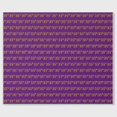 Papier Cadeau Purple, Faux Gold 35e (Trente-Cinquième) Événement (Plat)