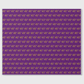 Papier Cadeau Purple, Faux Gold 41e (Quarante et unième) (Plat)