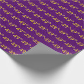 Papier Cadeau Purple, Faux Gold 49e (Quarante-Neuvième) (Coin)