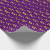 Papier Cadeau Purple, Faux Gold 96e (Quatre-vingt-seizième) (Coin)