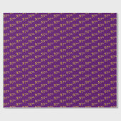 Papier Cadeau Purple, Faux Gold 97e (Quatre-vingt-dix-septième) (Plat)