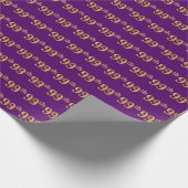 Papier Cadeau Purple, Faux Gold 99e (Quatre-vingt-dix-neuvième) (Coin)