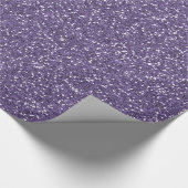 Papier Cadeau Purple Faux Sparkle Parties scintillant Anniversai (Coin)