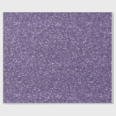 Papier Cadeau Purple Faux Sparkle Parties scintillant Anniversai (Plat)