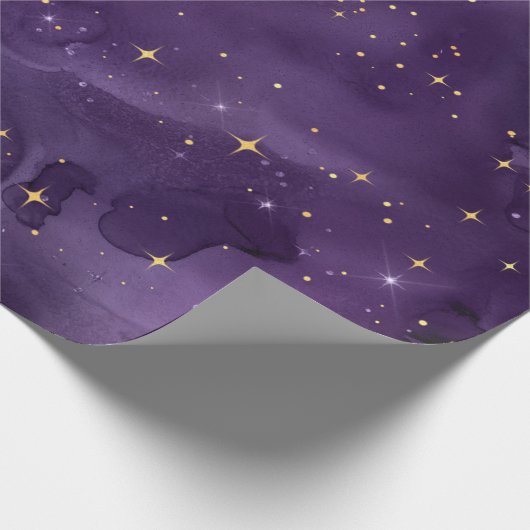 Papier Cadeau Purple Galaxy Series Design 8 (Coin)