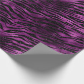 Papier Cadeau Purple Glitz Zebra Print (Coin)