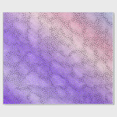 PAPIER CADEAU PURPLE GRADIENT POIS TRENDY MOTIF (Plat)