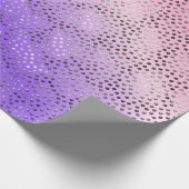 PAPIER CADEAU PURPLE GRADIENT POIS TRENDY MOTIF (Coin)