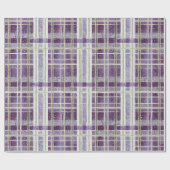 Papier Cadeau Purple Green Christmas Pattern#2 ID1009 (Plat)