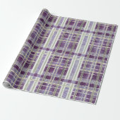 Papier Cadeau Purple Green Christmas Pattern#2 ID1009 (Déroulé)