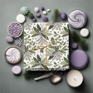 Papier Cadeau Purple Green Pattern#17 ID1009
