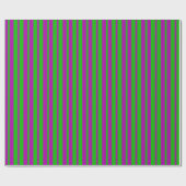 Papier Cadeau Purple Green Stylish Stripes Pattern Design  (Plat)
