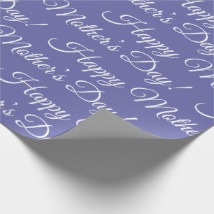 Papier Cadeau Purple Happy Mère's Day Script Vacances Enveloppem