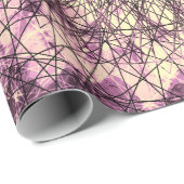 Papier Cadeau Purple Mandala (Coin rond)