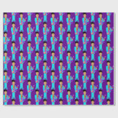 Papier Cadeau Purple Pixie – Funk Legend Pattern Wrapping Paper (Plat)